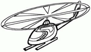 Disegno di elicottero da stampare e colorare 20