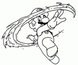 Disegno di Super Mario da stampare e colorare 109