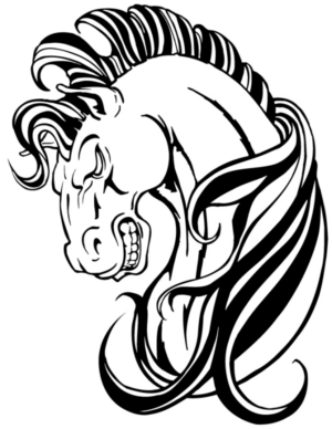 Disegno di cavallo da stampare e colorare 24