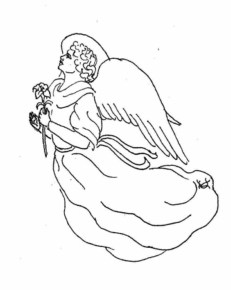 Disegno di angelo da stampare e colorare 53