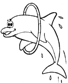 Disegno di delfino da stampare e colorare 40