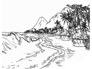 Disegno di paesaggio da stampare e colorare 81