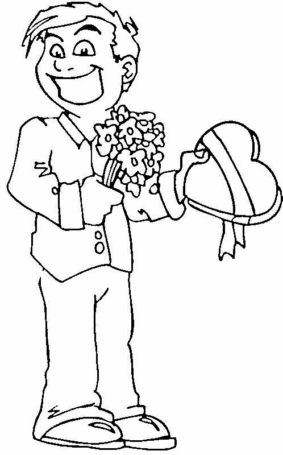 Disegno di San Valentino da stampare e colorare 113