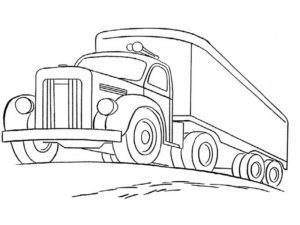 Disegno di mezzo da lavoro da stampare e colorare 57