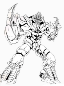 Disegno di Transformers da stampare e colorare 44