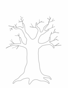 Disegno di albero da stampare e colorare 117
