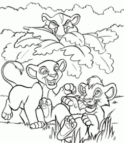 Disegno di Re Leone da stampare e colorare 149