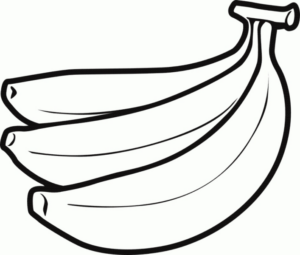 Disegno di banana da stampare e colorare 16