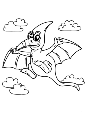 Disegno di Pterodattilo da stampare e colorare 6