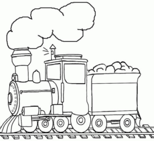 Disegno di treno da stampare e colorare 71