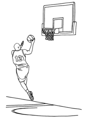Disegno di basket da stampare e colorare 33