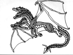 Disegno di dragone da stampare e colorare 169