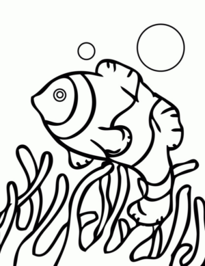 Disegno di pesce da stampare e colorare 203