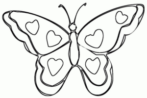 Disegno di farfalla da stampare e colorare 219