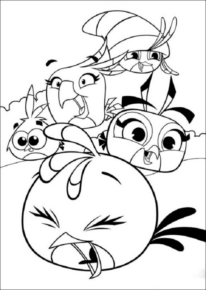 Disegno di Angry birds da stampare e colorare 62