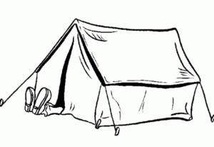 Disegno di campeggio da stampare e colorare 9