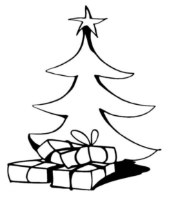 Disegno di albero di Natale da stampare e colorare 130