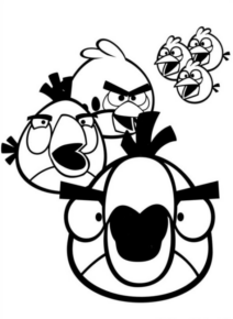 Disegno di Angry birds da stampare e colorare 80