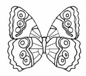 Disegno di farfalla da stampare e colorare 225