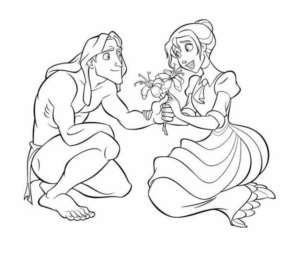 Disegno di Tarzan da stampare e colorare 17