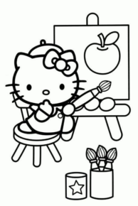 Disegno di Hello Kitty da stampare e colorare 217