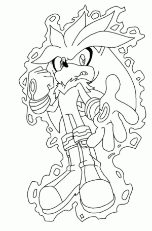 Disegno di Sonic da stampare e colorare 27
