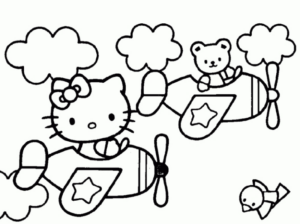 Disegno di Hello Kitty da stampare e colorare 25