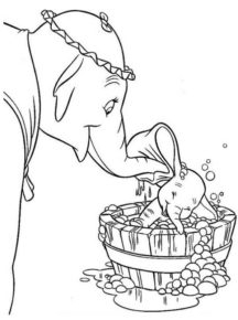 Disegno di Dumbo da stampare e colorare 51