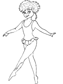 Disegno di danza da stampare e colorare 44
