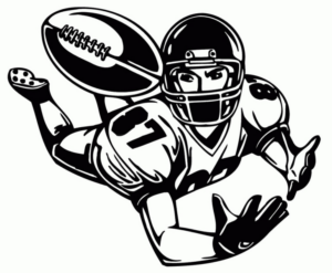 Disegno di football americano da stampare e colorare 87 Disegno di football americano da stampare e colorare 87