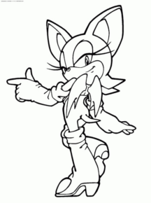 Disegno di Sonic da stampare e colorare 29