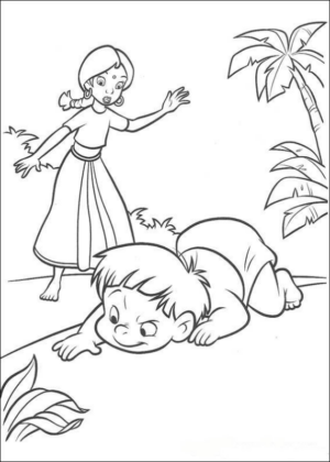 Disegno di Il libro della giungla da stampare e colorare 61