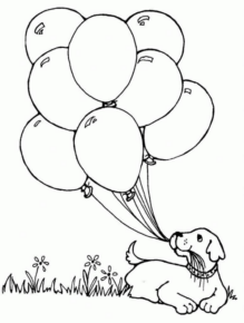 Disegno di palloncino da stampare e colorare 49