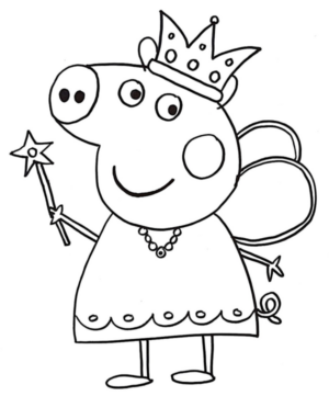 Disegno di Peppa Pig da stampare e colorare 77