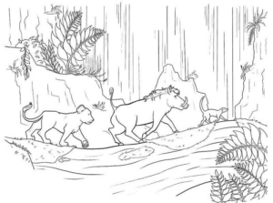 Disegno di Re Leone da stampare e colorare 260