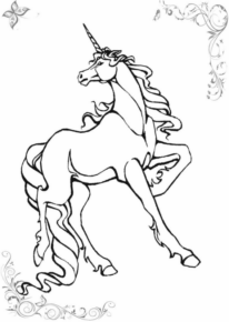 Disegno di unicorno da stampare e colorare 57