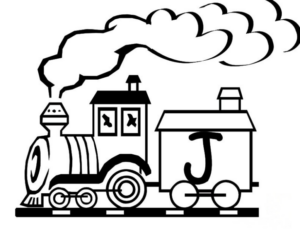 Disegno di treno da stampare e colorare 8