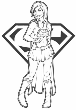 Disegno di Kara Danvers – Supergirl da stampare e colorare 7