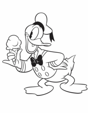 Disegno di Paperino da stampare e colorare 84