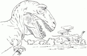 Disegno di Tirannosauro da stampare e colorare 65