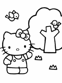 Disegno di Hello Kitty da stampare e colorare 133