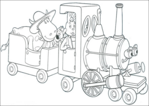 Disegno di treno da stampare e colorare 95