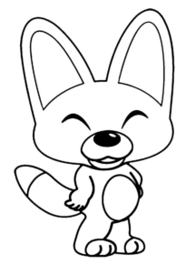 Disegno di volpe da stampare e colorare 63