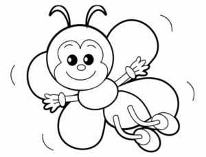 Disegno di farfalla da stampare e colorare