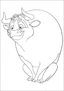Disegno di toro da stampare e colorare 17