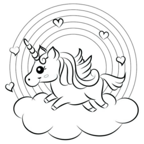 Disegno di arcobaleno da stampare e colorare 71