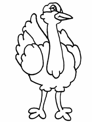 Disegno di tacchino da stampare e colorare 8
