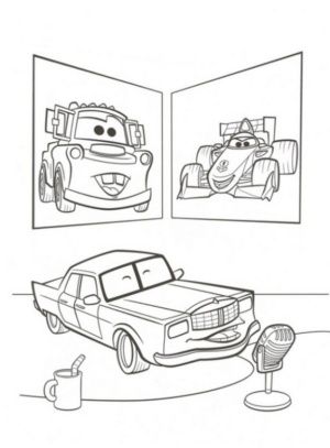 Disegno di Cars da stampare e colorare 132