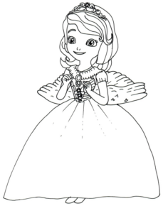 Disegno di principessa da stampare e colorare 20