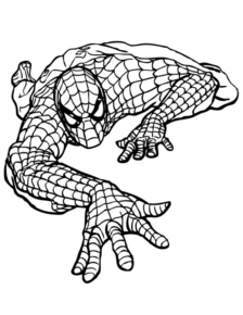 Disegno di Spiderman da stampare e colorare 111